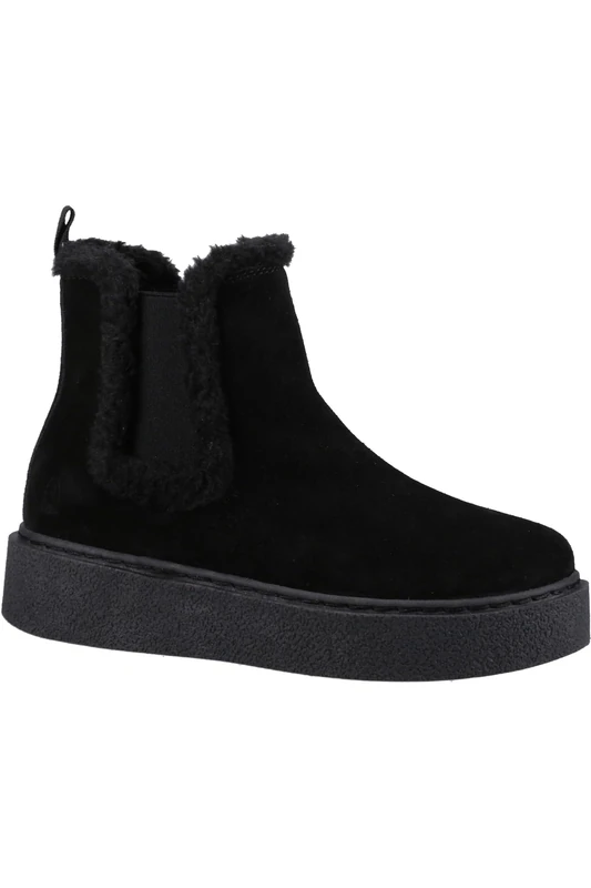 Hush Puppies Female Bella Ankle Boots, Black, 4