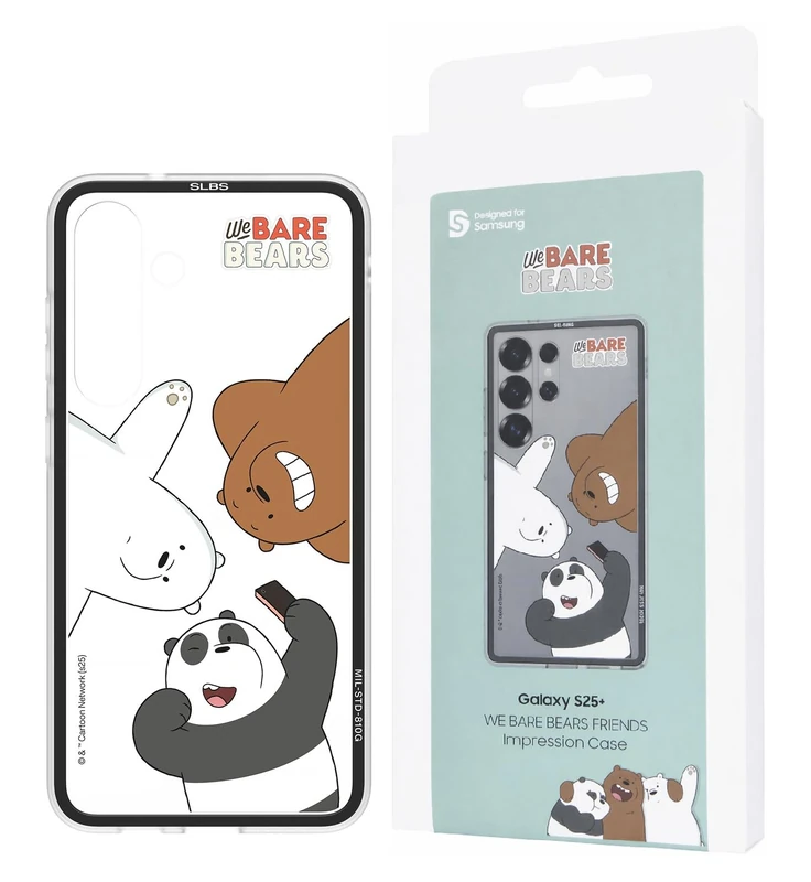 SAMSUNG We Bare Bears Stack Impression Cover Galaxy S25+, Brown