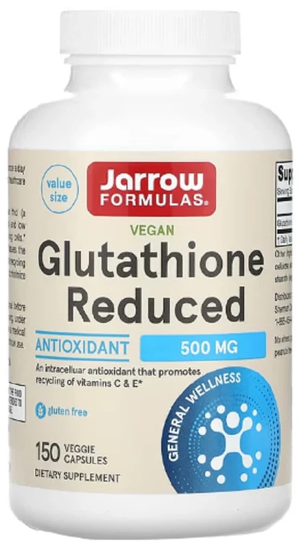 Jarrow Formulas - Glutathione Reduced | 500 mg for detoxification and Cell Protection - 150 Capsules
