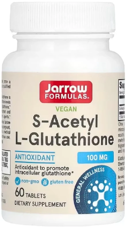 Jarrow Formulas - S-Acetyl L-Glutathione | 100 mg for antioxidant Cell Protection - 60 Tablets