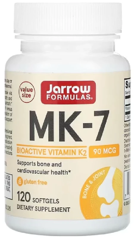 JARROWS Jarrow Formulas - Vitamin K2 MK-7 | 90 mcg to Support Bone Health - 120 Softgels