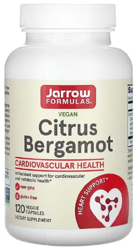 JARROWS Jarrow Formulas - Citrus Bergamot | 500 mg for Heart Health and Cholesterol Management - 120 Capsules