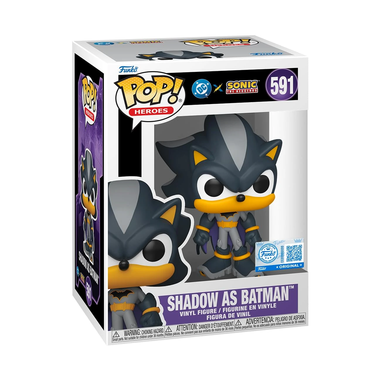 Funko Pop! Heroes: Justice League & Sonic - Shadow as Batman - Collectable Vinyl Figure - Gift Idea - Official Merchandise - Toys for Kids & Adults