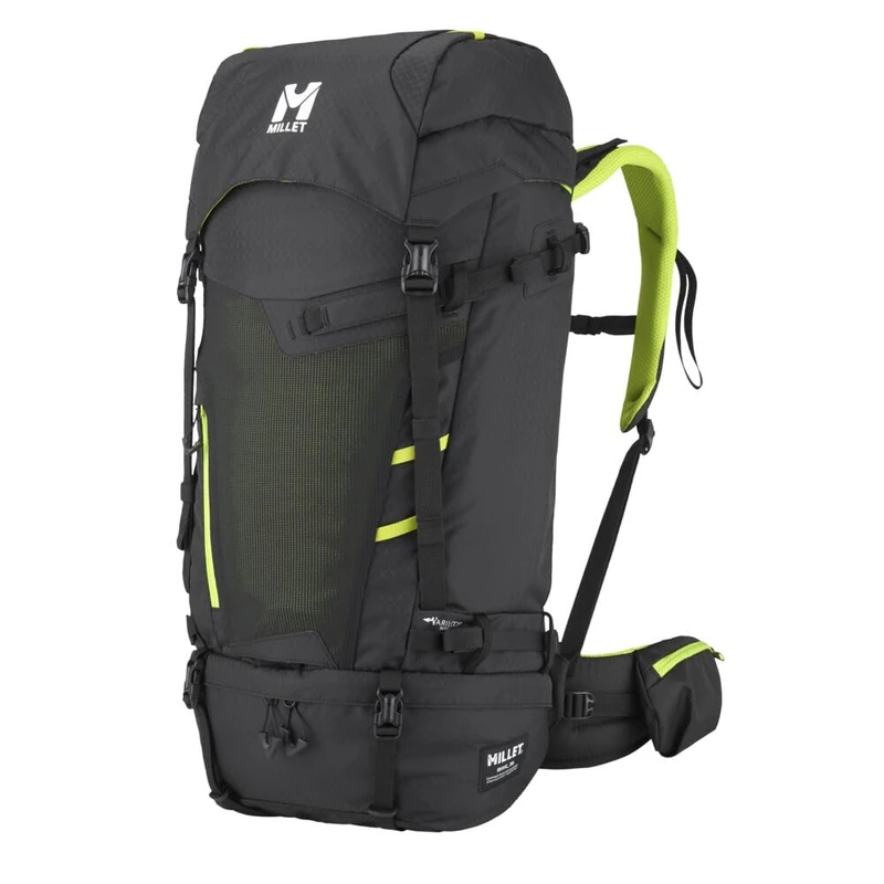 Millet Hiking Backpack GRAVIC Trekking Versatile Summer Winter Comfort, E-BLACK, 40 Litres