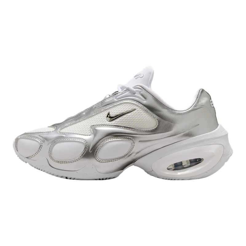 NIKE Women's WMNS AIR MAX Muse Sneaker, White Metallic Silver Pure Platinum, 8 UK
