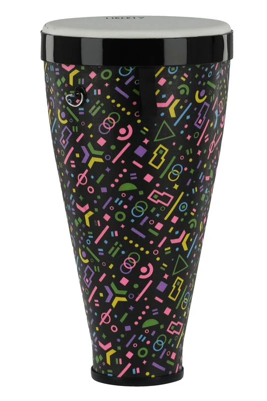 GEWA Liberty Timbau Stackable Drums - Diameter: 9" (22.8 cm), Height: 18" (45 cm) - Pattern: Crazy Neon