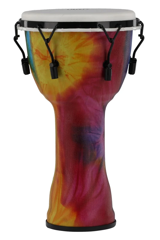 GEWA Liberty Djembé Mechanically Tuned - Diameter: 10" (25.4 cm), Height: 19.5" (49 cm) - Number of Tension Hooks: 6 - Pattern: Batik