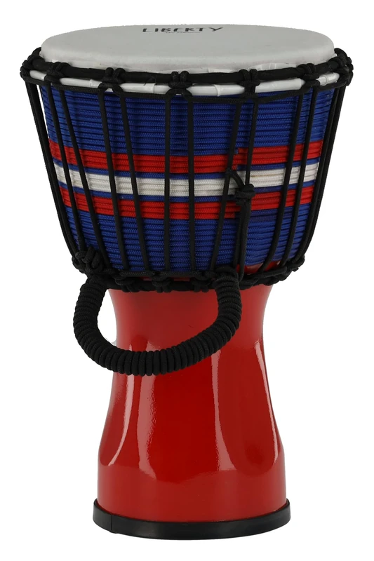 GEWA Liberty Djembé Rope Tuned - Diameter: 7" (17.8 cm), Height: 12.5" (31.5 cm) - Number of Rope Runners: 14 - Colour: Red