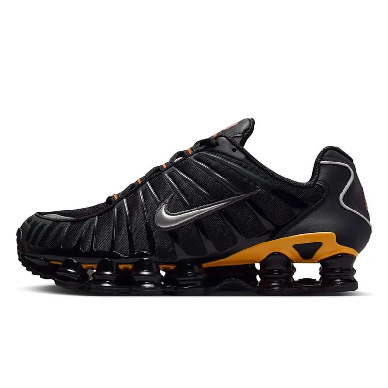 NIKE IF7119-001 Shox TL Men Black/Metallic Silver-Varsity Maize UK 6.5