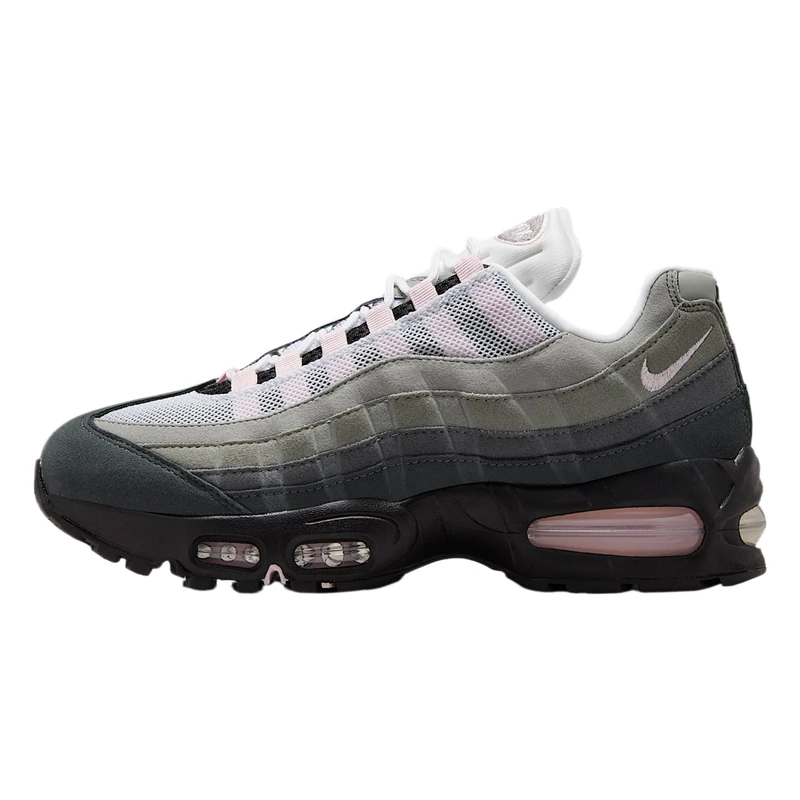 NIKE Women's W AIR MAX 95 OG Sneaker, Black Pink Foam White Reflect Silver, 8.5 UK