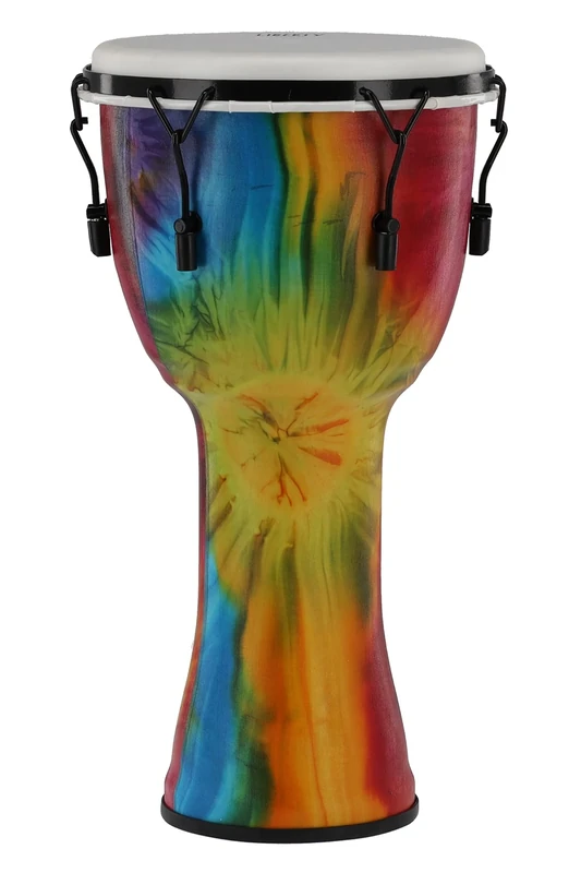 GEWA Liberty Djembé Mechanically Tuned - Diameter: 12" (30.5 cm), Height: 23.5" (59 cm) - Number of Tension Hooks: 6 - Pattern: Batik