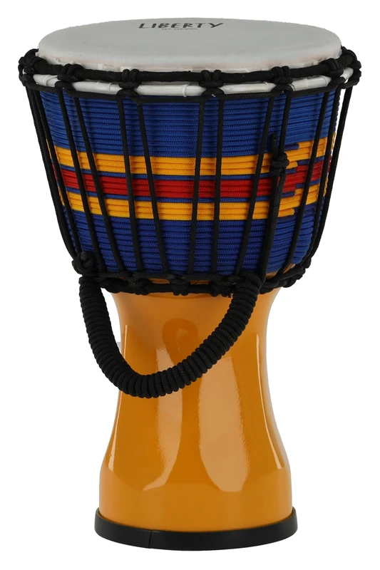 GEWA Liberty Djembé Rope Tuned - Diameter: 7" (17.8 cm), Height: 12.5" (31.5 cm) - Number of Rope Runners: 14 - Colour: Yellow