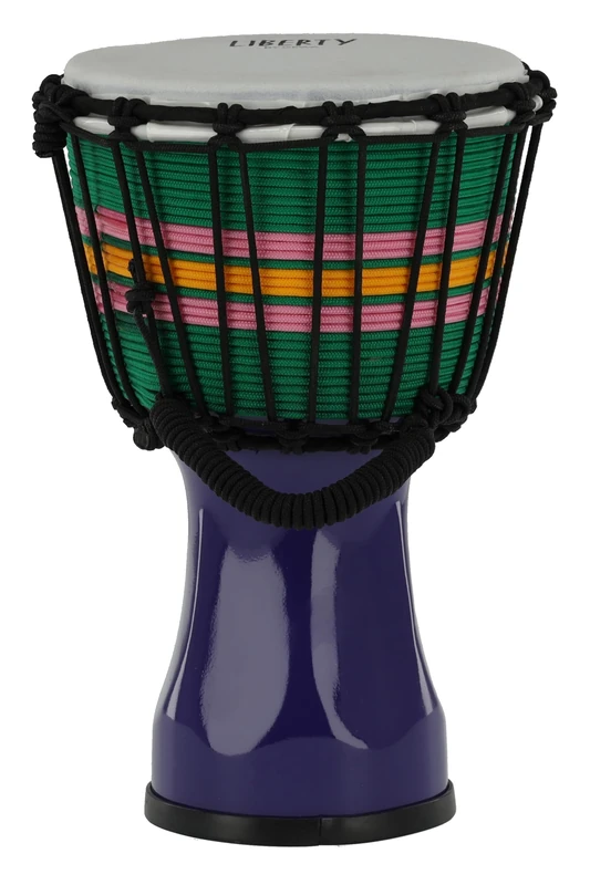 GEWA Liberty Djembé Rope Tuned - Diameter: 7" (17.8 cm), Height: 12.5" (31.5 cm) - Number of Rope Runners: 14 - Colour: Purple