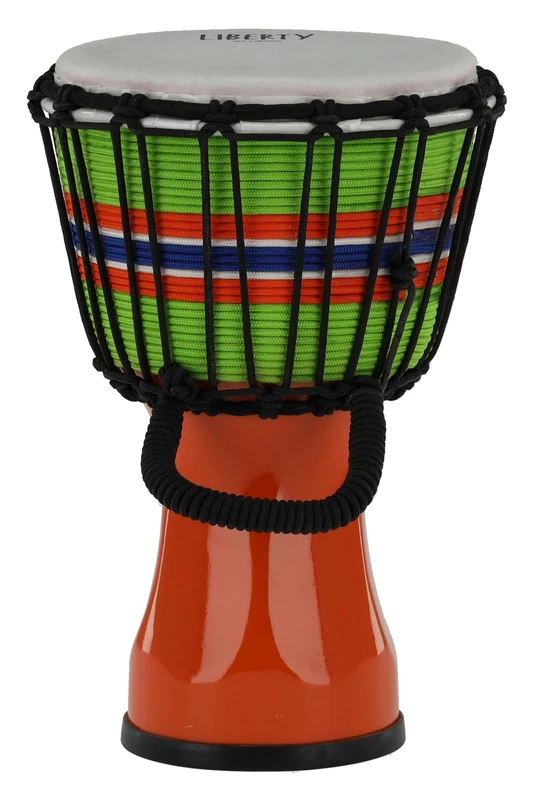 GEWA Liberty Djembé Rope Tuned - Diameter: 7" (17.8 cm), Height: 12.5" (31.5 cm) - Number of Rope Runners: 14 - Colour: Orange