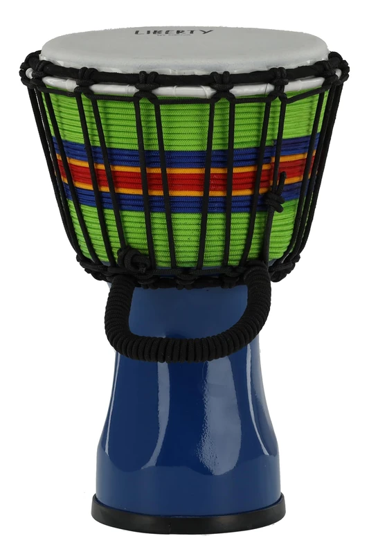 GEWA Liberty Djembé Rope Tuned - Diameter: 7" (17.8 cm), Height: 12.5" (31.5 cm) - Number of Rope Runners: 14 - Colour: Blue