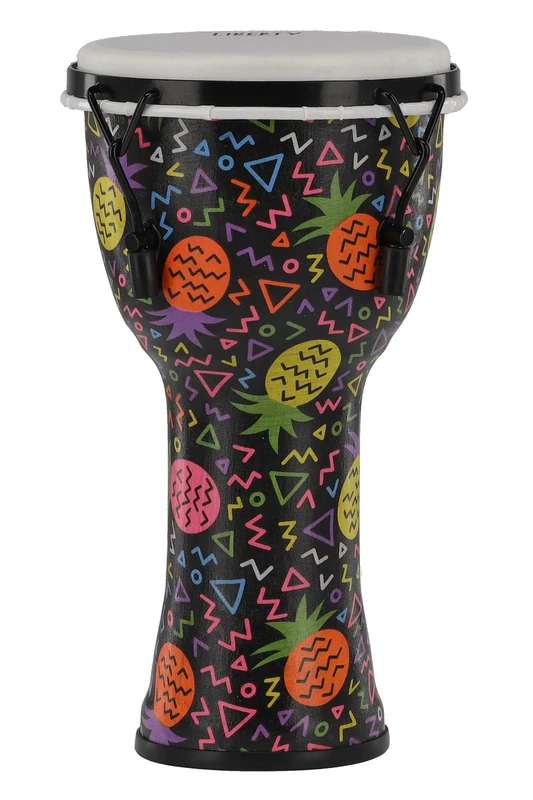 GEWA Liberty Djembé Mechanically Tuned - Diameter: 8" (20.3 cm), Height: 16.5" (41.2 cm) - Number of Tension Hooks: 4 - Pattern: Pineapple