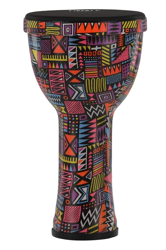 GEWA Liberty Djembé Nestable - Diameter: 8" (20.3 cm), Height: 16.5" (41.2 cm) - Pattern: Abstract