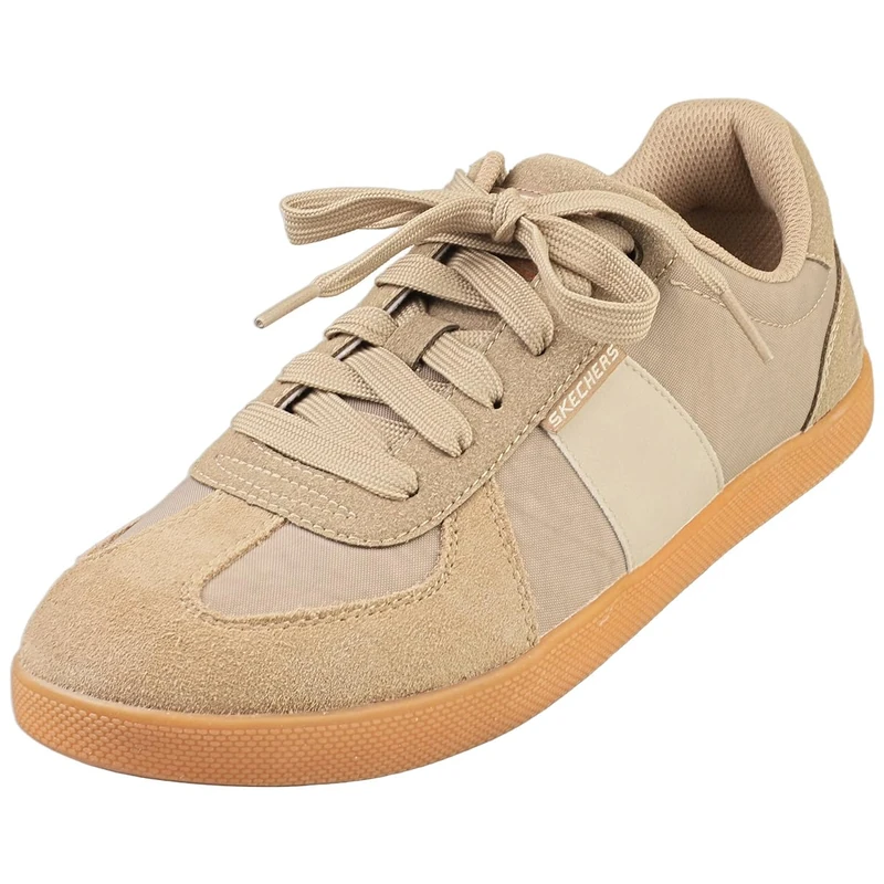 Skechers Men's Placer Camilo Sneaker, Taupe Nylon/Suede/Synthetic, 8.5 UK