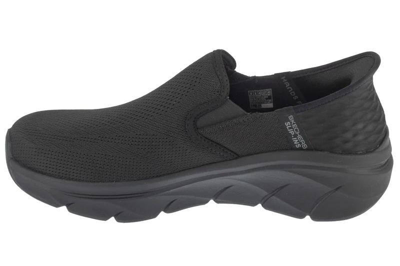 Skechers Men's D'Lux Walker 2.0 Reeler Sneaker, Black Mesh/Black Trim, 10 UK Wide