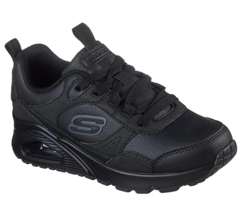 Skechers Boy's Uno Gen1 Class Edge Sneakers, Black Synthetic, 4 UK Child