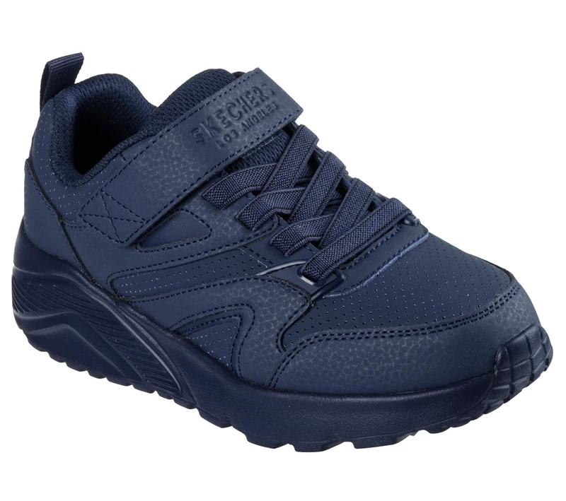 Skechers Boy's Uno Lite Echo Surge Sneakers, Navy Synthetic/Navy Trim, 10 UK Child