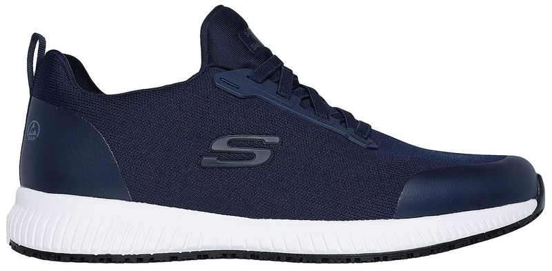 Skechers Men's Squad Sr Myton Sneaker, Navy Textile/Synthetic, 9.5 UK