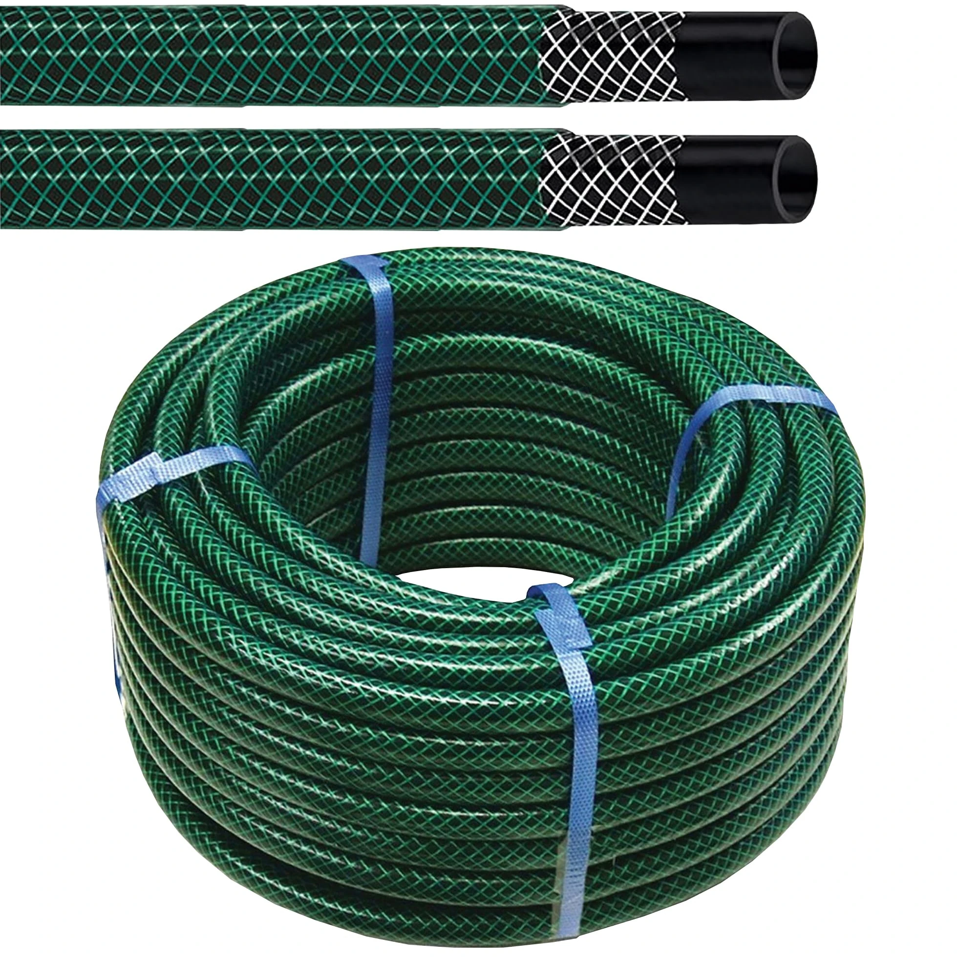 100m Garden Hose Pipe - 330ft Gardening Hosepipe (1/2 inch) Diameter - Reinforced Heavy Duty 3 Layer Garden Water Hose Pipe - Outdoor Hose Pipe for Garden Car Van (100M)