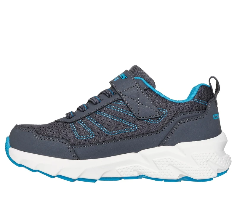 Skechers Boy's Elite Sport Tread Aquavek Sneakers, Gray Synthetic/Textile/Blue Trim, 1.5 UK Child