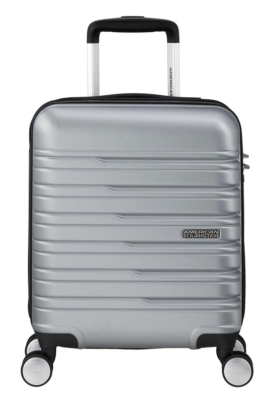 American Tourister Flashline - Spinner S, Hand Luggage, 45 cm, 23L, Silver (Sky Silver)