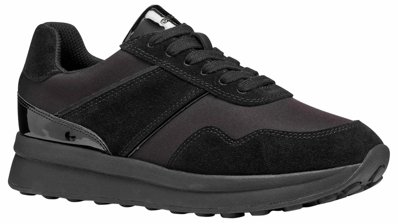 Geox Women's D Runntix Trainers, Black, 6 UK