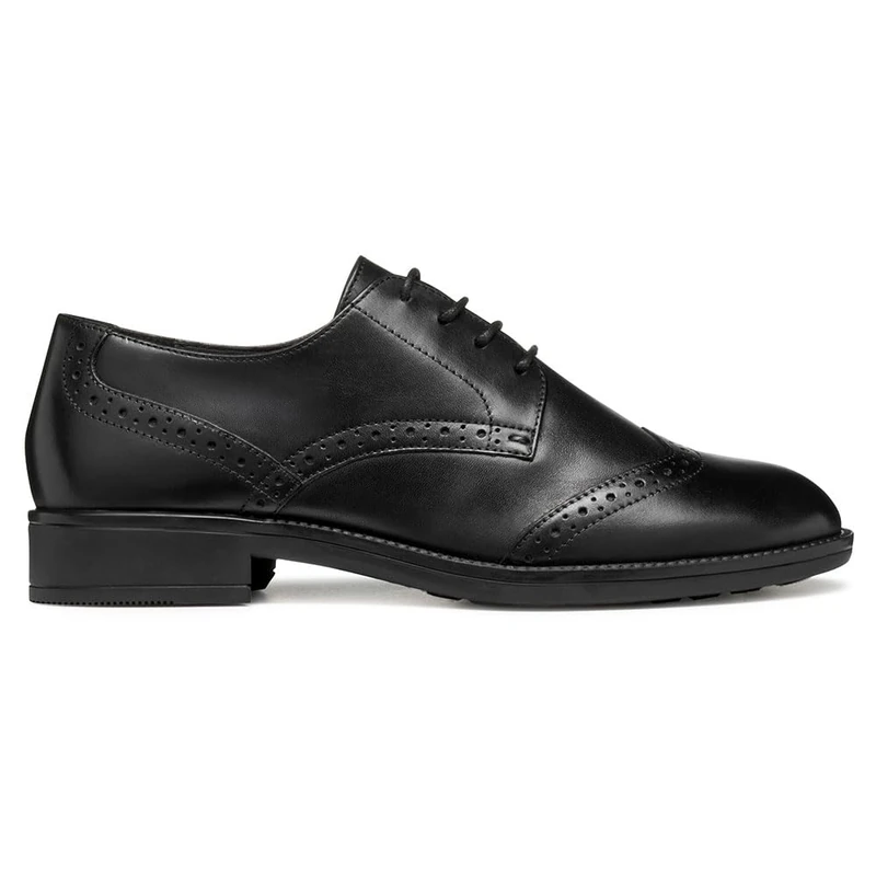 Geox Women D Jaylon 2 Oxford, Black, 5.5 UK