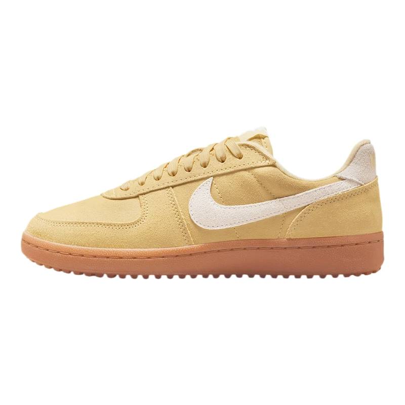 NIKE Women's WMNS Field General Sneaker, Soft Yellow White Gum Light Brown, 7 UK