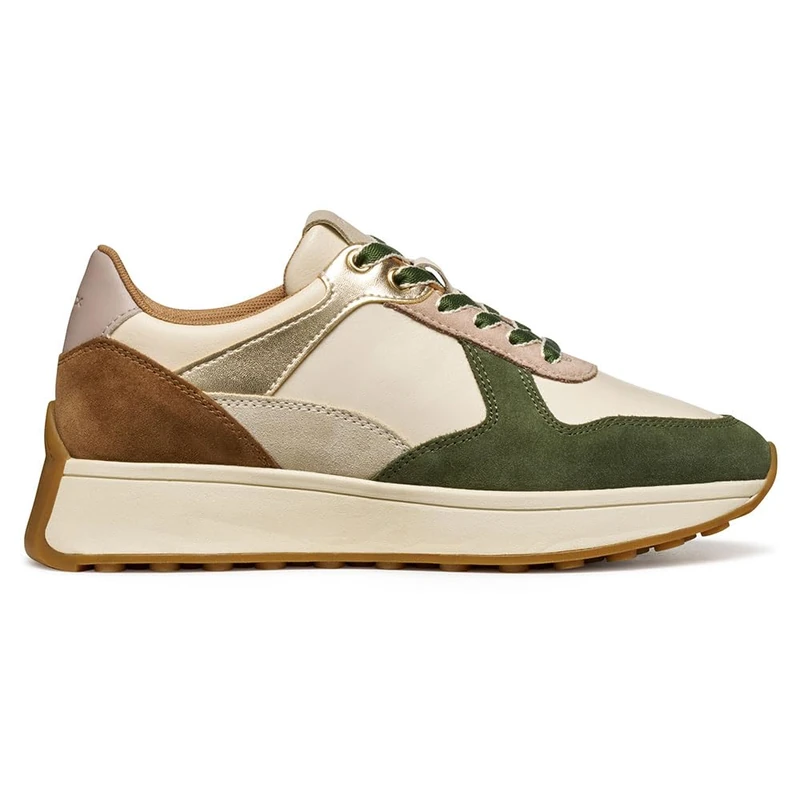 Geox Women's D Amabel Trainers, Beige, 41 EU, Beige, 7.5 UK