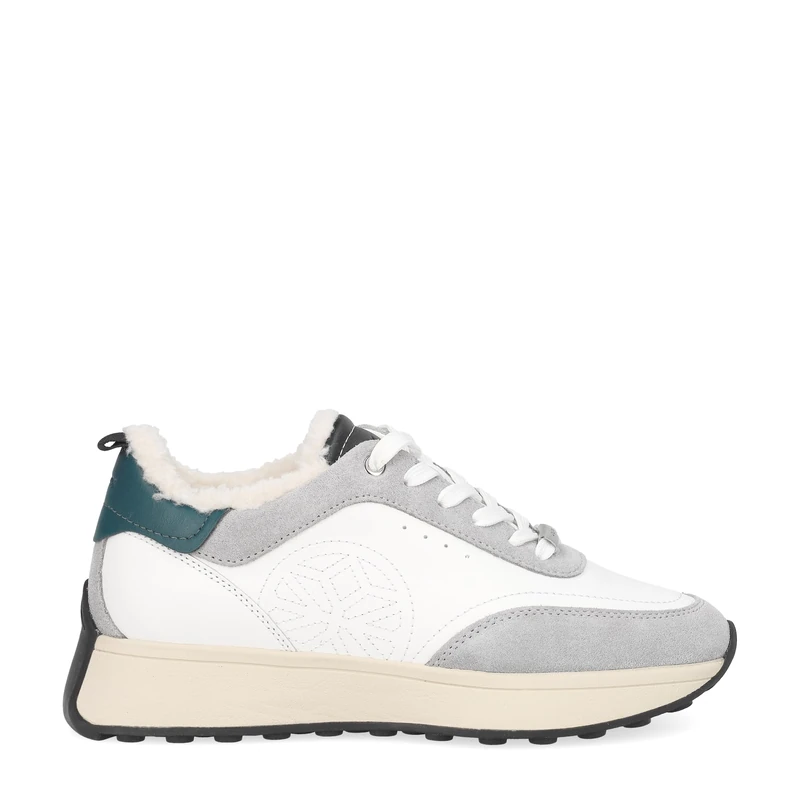 Geox Women's D Amabel Trainers, White, 41 EU, White, 7.5 UK