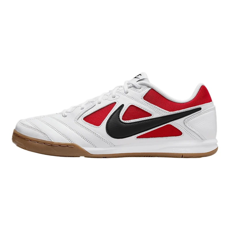 NIKE IB8509-100 GATO Men White/Black-Gym RED-Gum Dark Brown UK 7