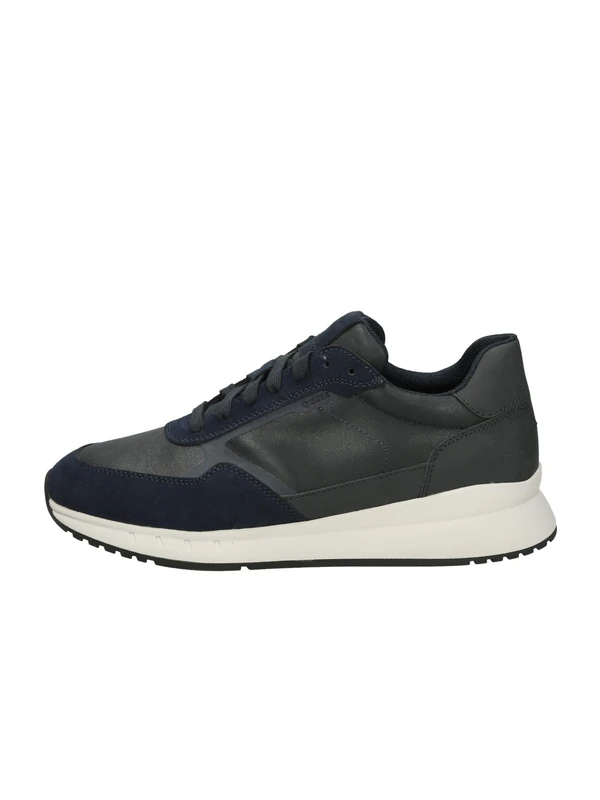 Geox Men's U Brandon Trainers, Blue, 42 EU
