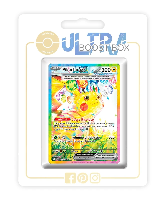 Pikachu ex 238/191 Tera Alternative Shiny Pokémon Gallery - my-booster X Scarlatto e Violetto 8 - Scintille Folgoranti