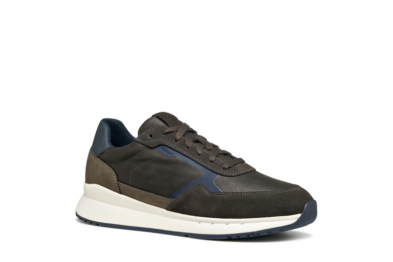 Geox Men's U Brandon Trainers, Brown, 46 EU, Brown, 11 UK