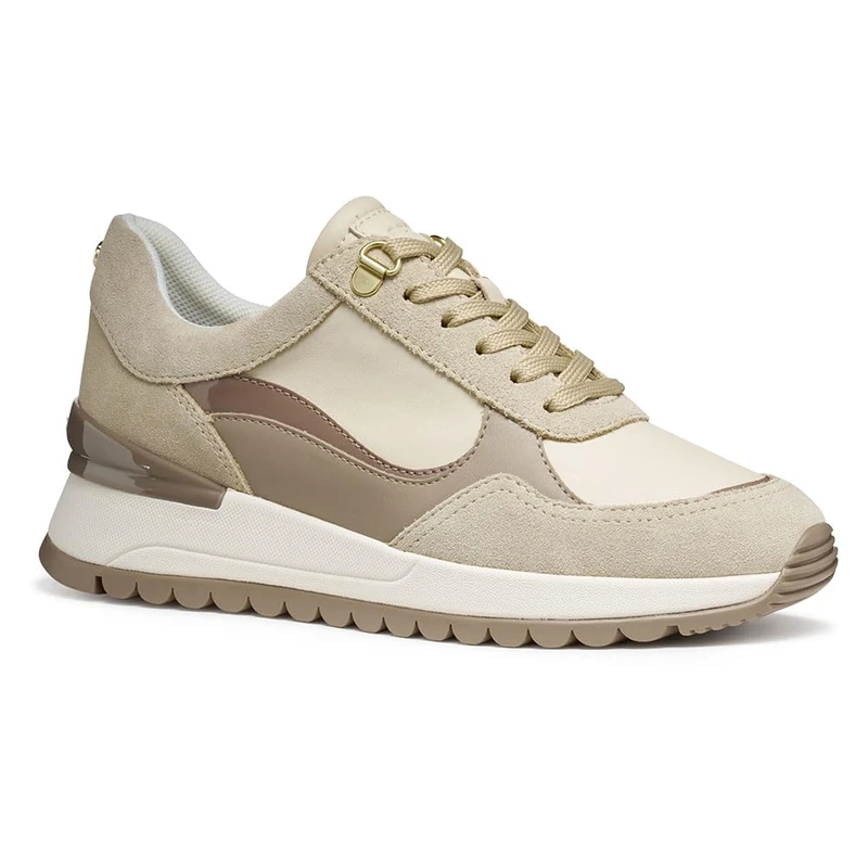 Geox Woman D Desya Sneakers Lt Taupe/Papyrus 36 EU - Image 1
