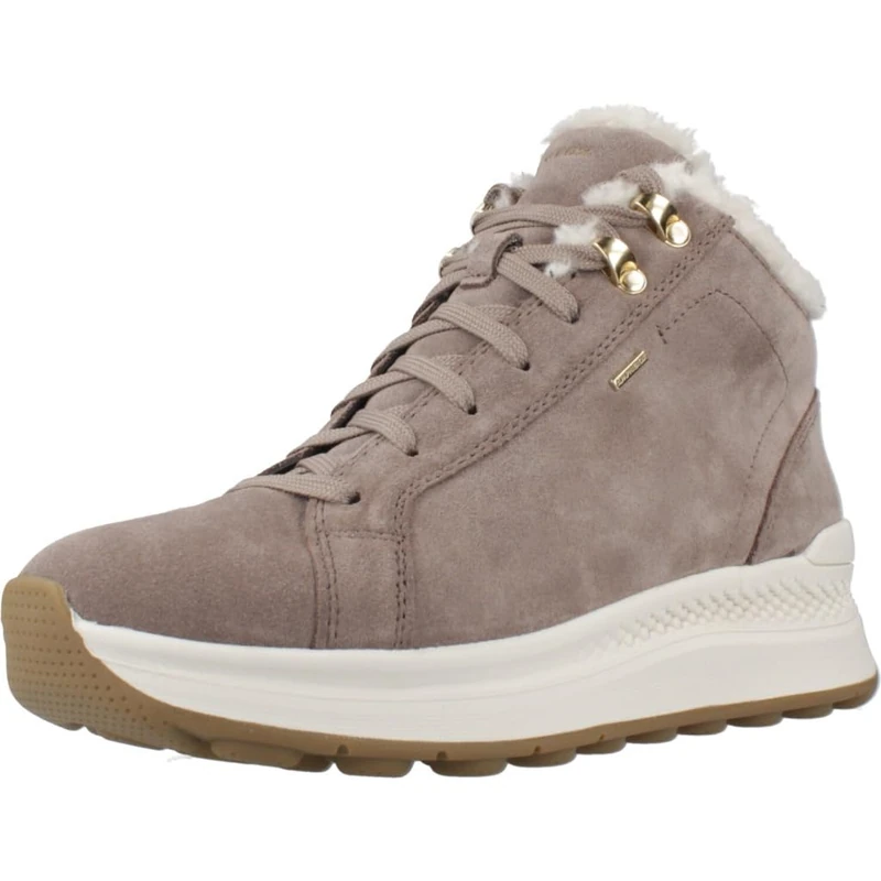 Geox Women D Spherica Actif X2 Sneaker, Beige, 4 UK