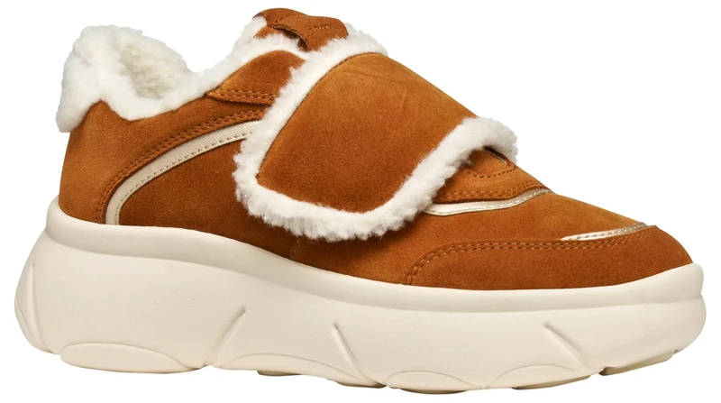 Geox Woman D Nebula 2.0 X Trainers Cognac 41_EU, Brown, 7.5 UK