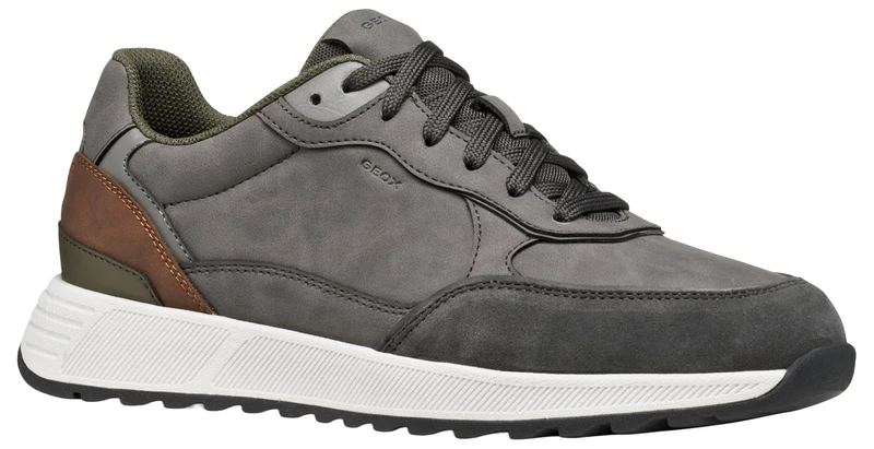 Geox Men's U Molveno Trainers, Grey, 42 EU, Gray, 8 UK