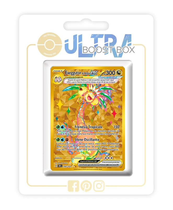 Exeggutor di Alola ex (Alolan Exeggutor ex) 248/191 Tera Shiny Gold - my-booster X Scarlatto e Violetto 8 - Scintille Folgoranti - Image 1