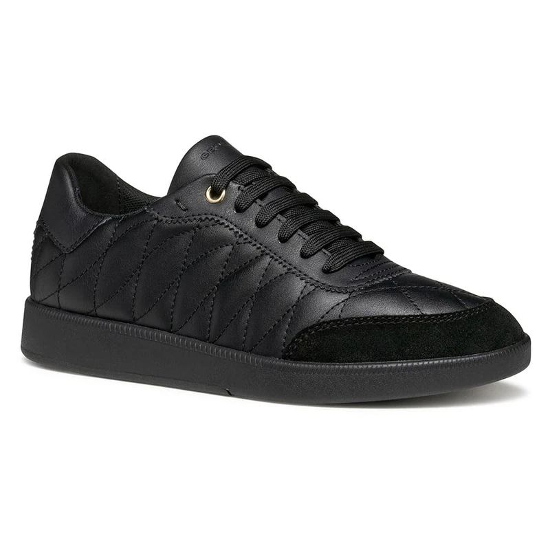 Geox Women's D MELEDA Trainers, Black, 41 EU, Black, 7.5 UK