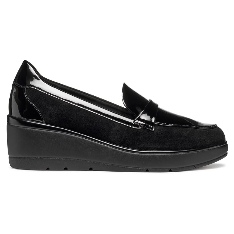 Geox Womens Dilde Moccasin, Black, 2.5 UK