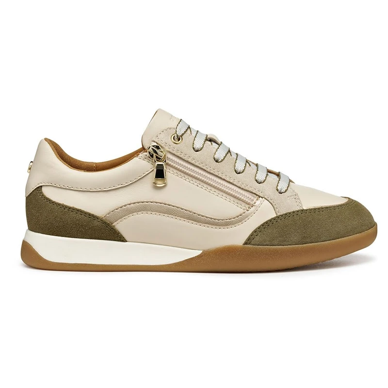 Geox Women's D MARYEMY Trainers, Beige, 37 EU
