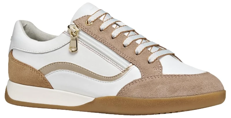 Geox Women's D Maryemy Trainers, Beige, 4 UK