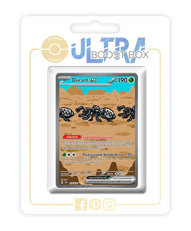 Durant ex 236/191 Alternative Shiny Pokémon Gallery - my-booster X Scarlatto e Violetto 8 - Scintille Folgoranti - Image 1