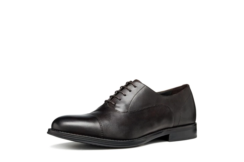 Geox Men's U BARBERIGO Oxford, Brown, 40 EU, Brown, 6.5 UK