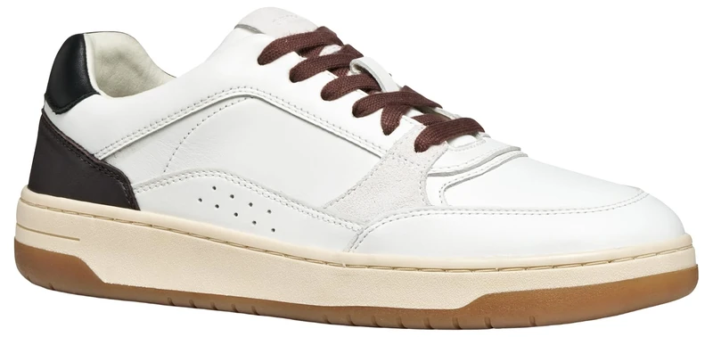 Geox Men's U SEDRAL Court Trainers, White, 45 EU, White, 10.5 UK